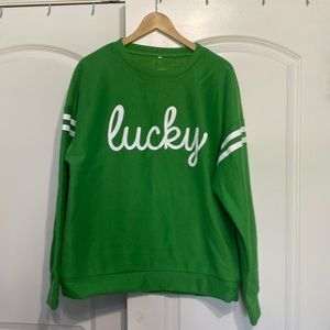 Green Luck sweatshirt